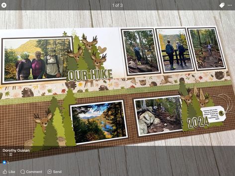 Hunting Camp, Hiking Nature, Heart Stamp, Stampin Up Christmas, Travel Scrapbook, Scrapbook Inspiration, Page Layout, Stamping Up, Hunting Fishing