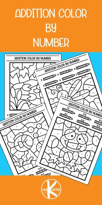 Addition Worksheet For Kindergarten, Spring Color By Number, Hand Art Projects, Kindergarten Coloring Sheets, Number Printables, Spring Science, Addition Worksheet, Worksheet For Kindergarten, Preschool Number Worksheets