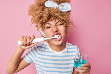 Human Element, Dental Posts, Lifestyle Shoot, Oil Pulling, Hair Brushes, Creative Pictures, Photo Photo, Electric Toothbrush, Striped T Shirt