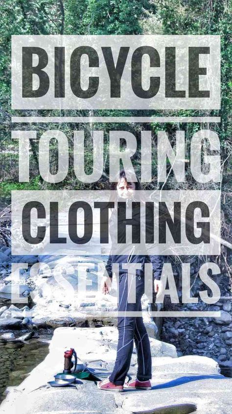 Bike Touring Packing, Essential Clothes, Clothes Essentials, Cycle Touring, Sporty Clothes, Boat Travel, Touring Bicycles, Bicycle Touring, Riding Tips