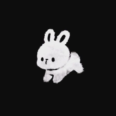 Rabbit Icon Cute, Cute Black Widgets, Aesthetic Rabbit Wallpaper, Rabbit Icon Aesthetic, Bunny Lock Screen Wallpaper, Rabbit Wallpaper Iphone, Black Bunny Wallpaper, Black Bunny Aesthetic, Rabbit Wallpaper Aesthetic