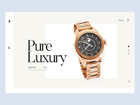 Luxury Watch E-Commerce Jewelry Website Design, Shopify Ecommerce, Online Store Design, Ui Design Website, Business Website Design, Website Ideas, Luxury Watch Brands, Website Design Layout, Jewelry Website