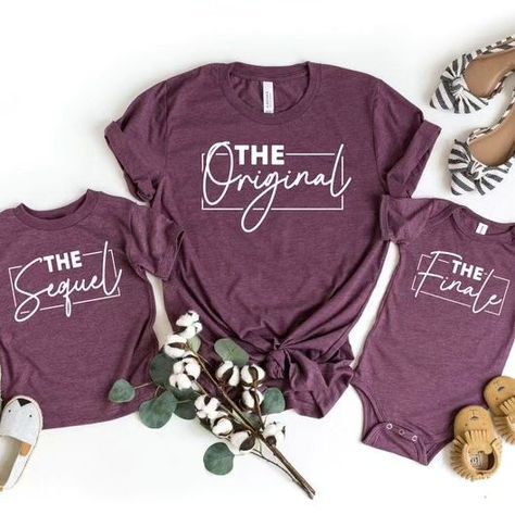 The Original The Sequel The Finale Shirts, Mommy And Me Shirts, Matching Mommy Girl Shirts, Mom And Daughter Tees, Gender Reveal Tees, Mom Gift 👉Click to buy from Etsy Shop :🛒 http://www.EpicFashionUs.etsy.com/listing/1448043486/the-original-the-sequel-the-finale 📌Store Link in Bio Welcome to EpicFashionUS! Its great to see you here! We prioritize one thing here and that is quality and customer satisfaction. 👉Our Tshirts are: -Made from 4.2-ounce cotton -All solid colors are 100% cotton... Mommy And Me Shirts, Girl Shirts, Mommy And Me Shirt, Mom And Daughter, Mommy And Me, Gender Reveal, Mom Gift, Shirts For Girls, Customer Satisfaction