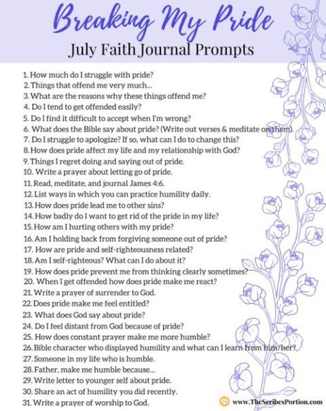 Faith Journal Prompts, July Journal Prompts, Bible Journal Prompts, July Journal, Christian Journal Prompts, Prayer Journal Prompts, Journal Topics, Faith Journal, Scripture Writing Plans