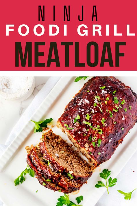 Meatloaf With Ketchup, Grilled Meatloaf, Ninja Foodi Grill, Baked Meatloaf, Leftover Meatloaf, Quick Pasta Dishes, Brown Sugar Glaze, Grilled Potatoes, Sugar Glaze