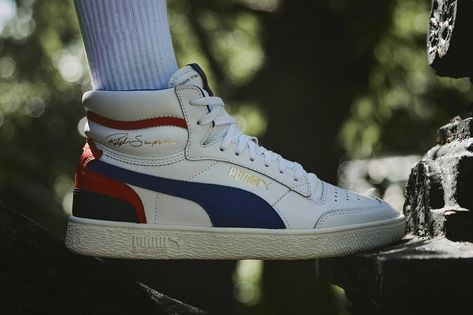 The PUMA Ralph Sampson Mid Makes Its Way From the Courts to the Streets #daily #news #hypebeast #mux #muxjasper #fivedoubleues Puma Ralph Sampson, Ralph Sampson, Style Lookbook, Sneaker Art, Vintage Aesthetics, Round Logo, Gold Branding, Daily News, Vibrant Red