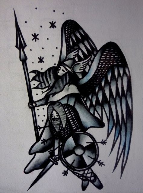 Valkyrie Nordic Flash Tattoo, Valkyrie Traditional Tattoo, Nordic Valkyrie Tattoo, American Traditional Norse Tattoo, American Traditional Valkyrie Tattoo, Norse Traditional Tattoo, Old School Viking Tattoo, Traditional Valkyrie Tattoo, Valkyrie Tattoo Symbols