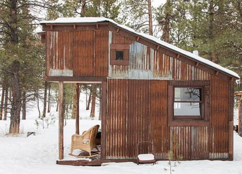 Mini Chalet, Micro Cabin, A Cabin In The Woods, Tiny House Swoon, A Frame Cabins, Cabin Tiny House, Room Of One's Own, Tiny Cabins, Micro House