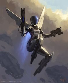 Aviator by thomaswievegg on deviantART Xcom Aliens, Manga Training, Futuristic Armor, Arte Robot, Cyberpunk Character, Futuristic Art, Robots Concept, Science Fiction Art, Robot Art