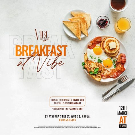 Breakfast Flyer Design, Restaurant Poster Design Creative, Beirut Streets, Restaurant Banner Design, Restaurant Instagram Post, Breakfast Poster, Keen Jasper, Brunch Vibes, Restaurant Ad