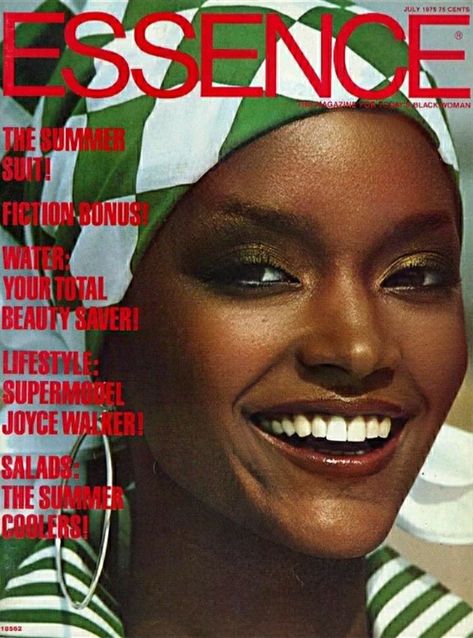 JOYCE WALKER  | ESSENCE MAGAZINE JULY,1975 COVER. Joyce Walker, Essence Magazine, Ebony Magazine, Black Magazine, Total Beauty, Vintage Black Glamour, Beautiful Cover, Cover Model, Vintage Magazines