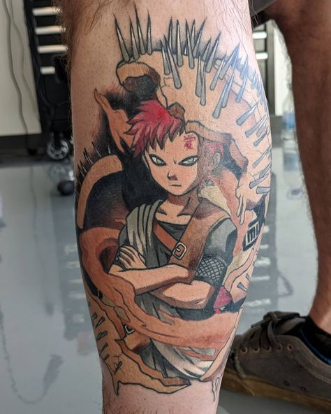 Sand Armor Gaara Tattoo -nexxistattoo Naruto Gaara Tattoo, Gaara Tattoo Design, Gaara Tattoo Ideas, Gaara Tattoo, Kanji Tattoo, Hello Kitty Tattoos, C Tattoo, Naruto Tattoo, Naruto Gaara