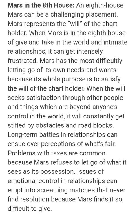 Mars In 8th House, Give And Take, Thing 1 Thing 2, Mbti, Mars, Letting Go, Astrology, Let It Be, Quick Saves