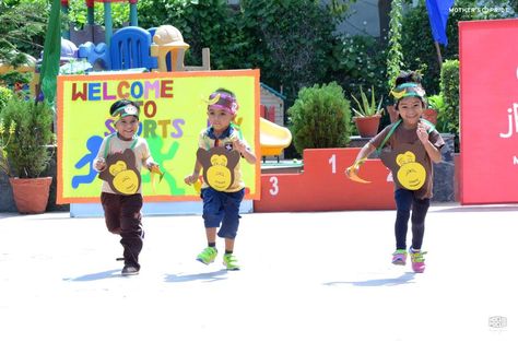 It’s time for action, as JUNIOR OLYMPICS 2016 commences across all branches of Mother’s Pride. With great zeal and enthusiasm, our little Prideen’s are all geared up as they actively participate in, sack race, hurdle race, spoon n lemon race, relay and many others. JUNIOR OLYMPICS is a celebration of childhood, team spirit, sportsmanship and self confidence. Our children are having great fun and enjoyment which definitely make the Sports day a roaring success. Junior Olympics, Sack Race, Sports Day, Self Confidence, Team Spirit, Lemon, Baseball Cards, Confidence, Sports