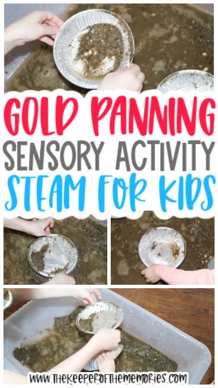 Panning For Gold Activity, Pan For Gold Activity, Desert Dramatic Play, National Parks Preschool Theme, National Park Preschool Activities, Panning For Gold Activity For Kids, Preschool Desert Theme, Cowboy Stem Activities, Desert Activities For Preschool