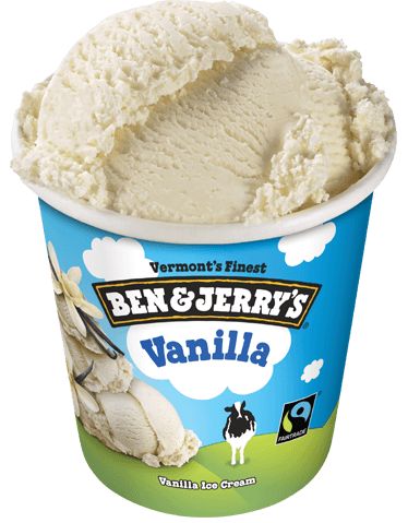 Vanilla Ice Cream | Ben & Jerry’s Ice Cream Flavors List, Pumpkin Cobbler, French Vanilla Creamer, Ice Cream Place, Vanilla Ice Cream Recipe, Premium Ice Cream, Ice Cream Brands, Vanilla Bean Ice Cream, Grocery Foods