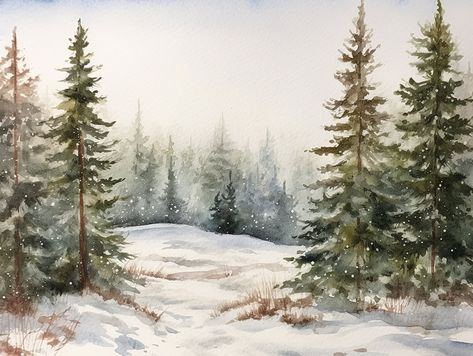 👀 Snow Scene Watercolor Winter Landscape Art Print Idaho Painting Snowy Pine Trees Wall Art Christmas Artwork- multiple sizes to choose from 🌈 title: "Winter's Serenity" 🌈 print from my original watercolor painting 🌈 multiple sizes to choose from 🌈 materials: high quality matte paper 🌈 shipping: high-quality protective packaging with tracking number 🌈 sell unframed - need to be framed. 🎯 Additionally, you have the option to order this print as a canvas print, framed canvas print, or fram Snowy Pine Trees, Winter Landscape Art, Trees Wall Art, Christmas Artwork, Winter Szenen, Landscape Art Print, Forest Painting, Winter Print, Beautiful Christmas Trees