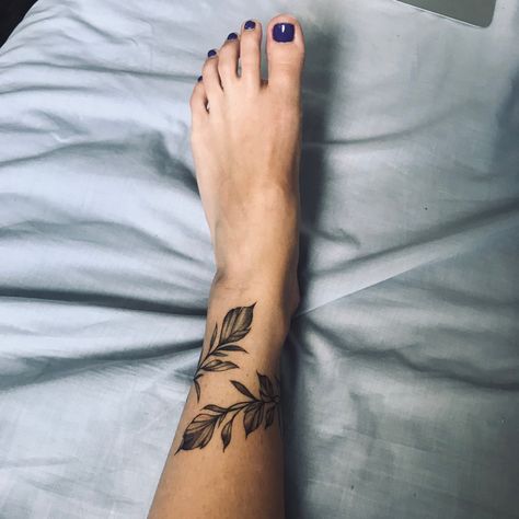 Leaf Ankle Tattoo Wrap, Leaf Anklet Tattoo, Wrap Around Leaf Leg Tattoo, Vine Anklet Tattoo, Leaves Around Ankle Tattoo, Ankle Wrap Tattoo For Women, Wrap Around Ankle Tattoos For Women, Leaf Ankle Tattoo, Ankle Vine Tattoo