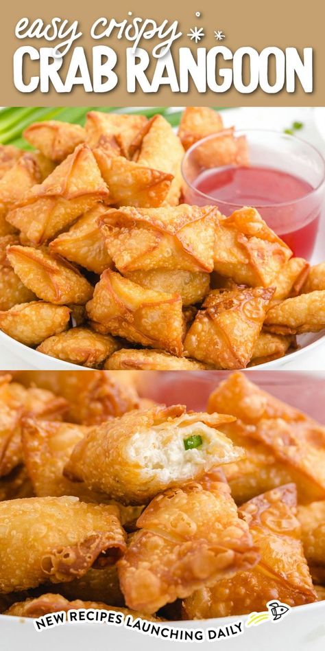 Crab Rangoon Immitation Crab Recipes, Homemade Crab Rangoon, Crab Dip Cold, Crab Rangoons, Canned Crab Meat, Crab Rangoon Recipe, Asian Appetizers, Fried Wontons, Crab Rangoon