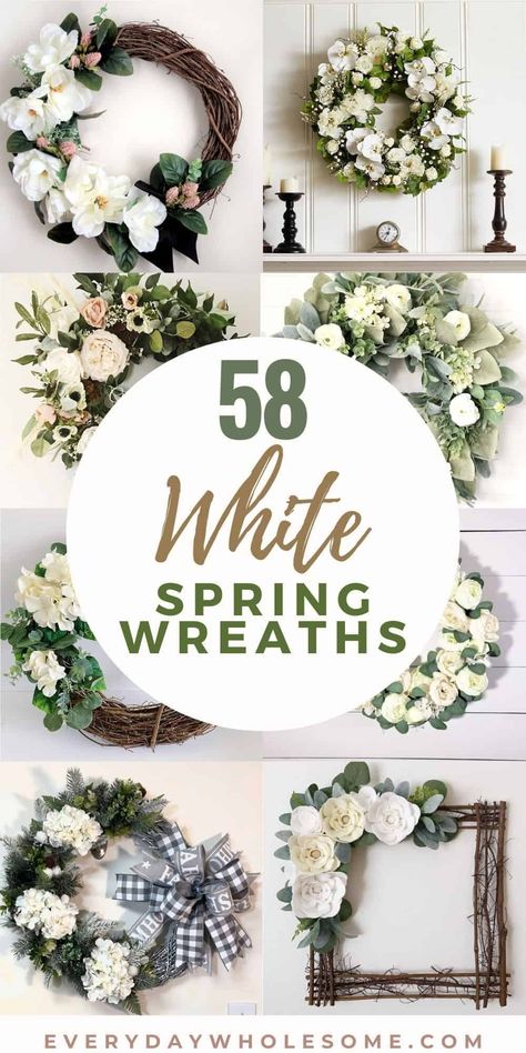 Spring Wreaths For Front Door Diy, Front Door Diy, Easter Porch Decor, Summer Decorations, Diy Spring Wreath, Door Diy, Spring Decor Diy, Door Wreaths Diy, Wreaths Ideas