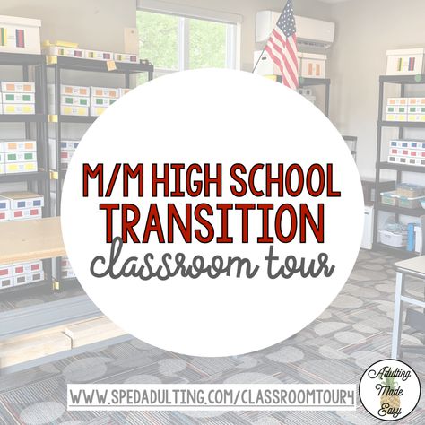 Mild Mod High School Transition Classroom Tour Class Store, School Transition, Vocational Skills, Classroom Tour, Tpt Seller, Classroom Jobs, Independent Living, Work Site, Classroom Organization