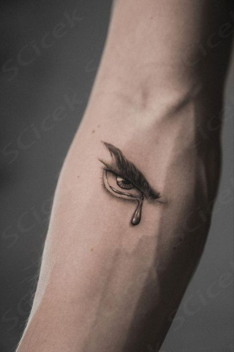 Fallen Angel Tattoo For Women, Crying Angel, Angel Tattoo For Women, Fallen Angel Tattoo, Crying Eyes, Angel Tattoo, Angel Eyes, Eye Tattoo, Fallen Angel