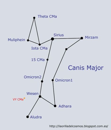 Canis Major represents the bigger dog following Orion, the hunter in Greek mythology. The dog is often depicted pursuing a hare, represented by the constellation Lepus. The smaller dog is represented by the neighboring constellation Canis Minor. Both constellations were first catalogued by Ptolemy in the 2nd century. Dog Star Constellation Tattoo, Dog Constellation Tattoo, Dog Star Tattoo, Canis Major Constellation Tattoo, Sirius Constellation Tattoo, Sirius Star Tattoo, Canis Major Tattoo, Sirius Tattoo, Dog Constellation