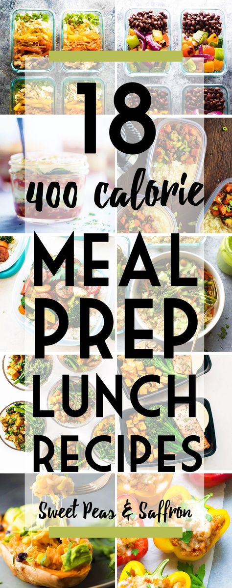 Recipes Under 400 Calories, Meals Under 400 Calories, Meal Prep Lunches, 300 Calorie Meals, 400 Calorie Meals, 500 Calorie Meals, Meal Prep Lunch, 500 Calorie, Prep Lunch