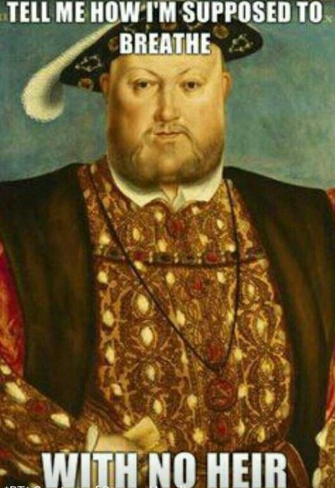 Henry VIII meme. Laughing with Erica about this one. History Puns, Historical Humor, The Meta Picture, History Major, History Jokes, King Henry Viii, History Nerd, History Humor, Henry Viii