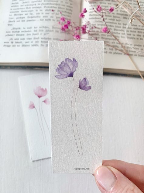 Book Mark Ideas, Handmade Bookmarks Diy, Vintage Bookmarks, Graduation Crafts, Bookmark Craft, Diy Watercolor Painting, Cute Bookmarks, Bullet Journal Design Ideas, Watercolor Flower Art