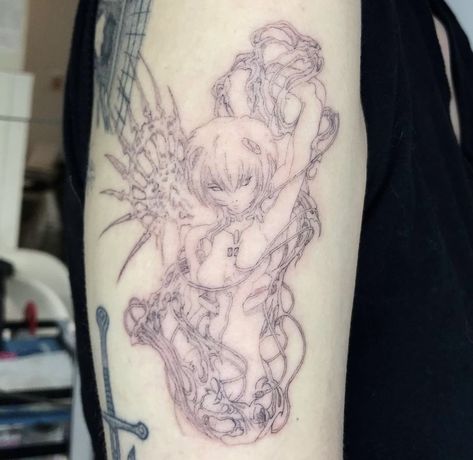 Sl33zyskiz Tattoos, Lain Tattoo, Styl Goth, Evangelion Tattoo, Sak Yant Tattoo, Sigil Tattoo, Wicked Tattoos, Jewelry Tattoo, Dream Tattoos