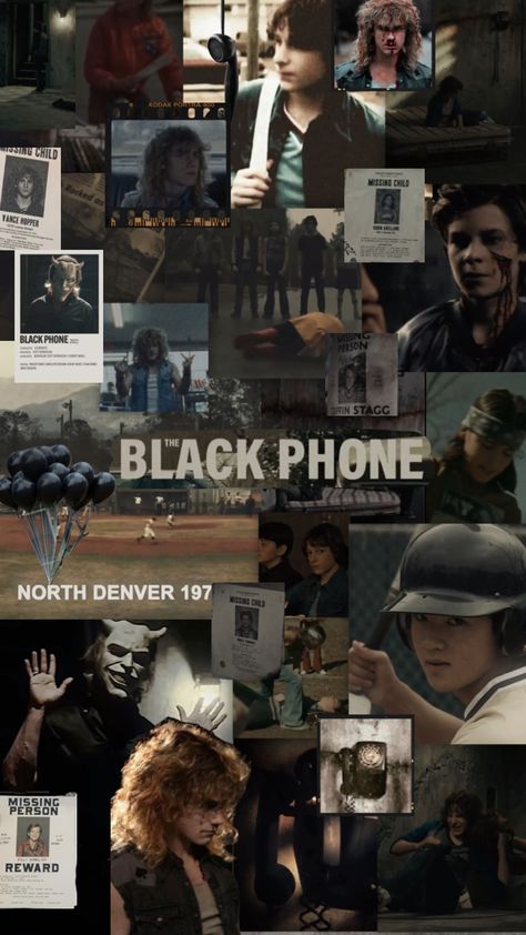 Black Phone Costume, Tbp Characters, The Black Phone Polaroid Poster, Griffen Stagg The Black Phone, Black Phone Wallpaper Movie, The Black Phone Poster, Tbp Wallpaper, Black Phone Aesthetic, The Black Phone Pfp