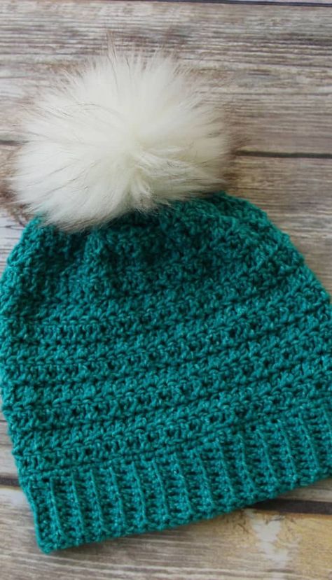 Edgewater Hat Free Crochet Pattern - Two Brothers Blankets Hat Free Crochet Pattern, Beanie Pattern Free, Crochet Beanie Pattern Free, Crochet Adult Hat, Blankets Crochet, Crocheted Beanie, Easy Crochet Hat, Crochet Winter Hats, Crochet Hat For Women