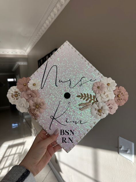 Graduation Cap Thanks Family, Cute Graduation Caps Nursing, College Grad Cap Ideas Christian, Nursing Degree Graduation Cap, Adn Nursing Graduation Cap, Oncology Nursing Graduation Cap, Its A Beautiful Day To Save Lives Grad Cap, Labor And Delivery Graduation Cap Ideas, Nurse Grad Cap Decoration