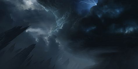 ArtStation - Storm Entry, Stuart Kim Storm Concept Art, Skeleton Reference, Dnd Backgrounds, The Mind's Eye, Mind's Eye, Environment Design, Color Palettes, Skeleton, Fantasy Art