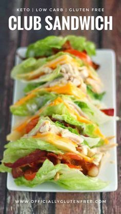 Keto & Low Carb Chicken Club Sandwich Made Lettuce Wrap Style... using Lettuce Leaves Between the Layers | Keto Chicken Sandwich without bread Chicken Club Sandwich, Club Sandwiches, Chicken Club, Boiled Egg Diet Plan, Low Carb Snack, Boiled Egg Diet, Recetas Keto, Low Carb Diet Recipes, Club Sandwich