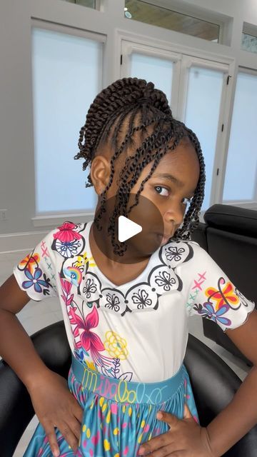 MYLA ILY on Instagram: "There she go!   Another twist & braid combo!   Should I drop the tutorial?" Flat Twist Styles For Kids, Girls Twist Hairstyles Kids Black, Toddler Two Strand Twist Styles, Hair Twist Toddler, Flat Twist Hairstyles For Kids, Kids Twist Hairstyles Children Hair, Girls Two Strand Twist Kids, Twist Hairstyles For Kids, She Go