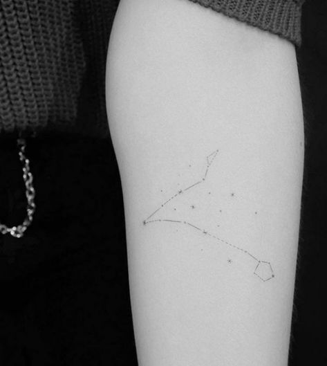 25 Best Fish And Constellation Tattoos For Pisces Zodiac Sign | YourTango Piscis Tattoos, Tattoos For Pisces, Tattoo Ideas Fish, Pisces Tattoo Ideas, Astronomy Tattoos, Makeup Artist Tattoo, Capricorn Constellation Tattoo, Star Constellation Tattoo, Pisces Constellation Tattoo