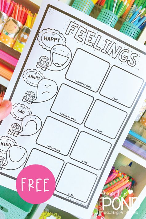 Students can draw and write about different feelings on this free turtle themed worksheet! Ready to download for free! Feelings Activity Kindergarten, Sel Worksheets For Kindergarten, Zones Of Regulation Activities Kindergarten, Feelings Lessons For Elementary, Kindergarten Sel Lessons, Zones Of Regulation Printables Free Kindergarten, Kindergarten Emotions Activities, Sel Activities For Kindergarten, Feelings Activities Kindergarten