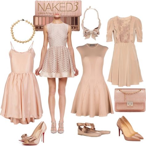 "Rose gold dresses" by di-ma-rivera on Polyvore Rose Gold Outfit Ideas Casual, Rose Gold Outfit Ideas, Rose Gold Dress Outfit, Gold Outfit Ideas, Gold Dress Outfit, Rose Gold Outfit, Rose Gold Dresses, Wedding Rose Gold Theme, Bride Reception Dress