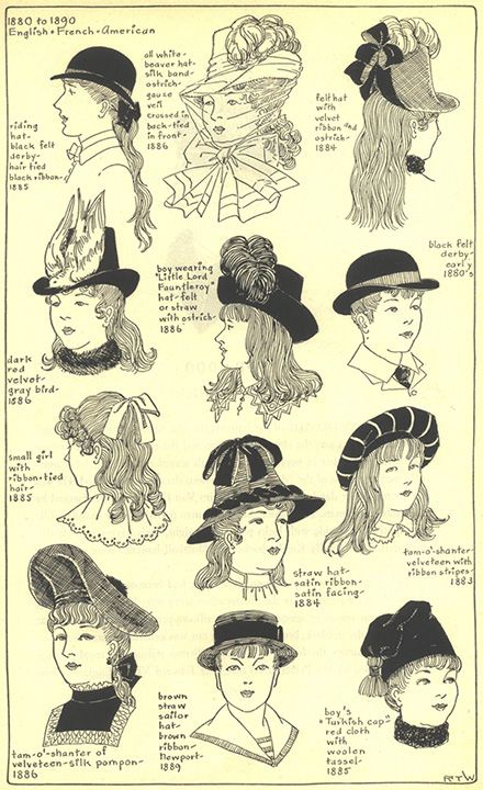 History of Hats | Gallery - Chapter 17 - Village Hat Shop 18th Century Hats, Historical Hairstyles, Historical Hats, Ladies Hats, Victorian Hats, 18th Century Fashion, 19th Century Fashion, History Fashion, Women's Hats