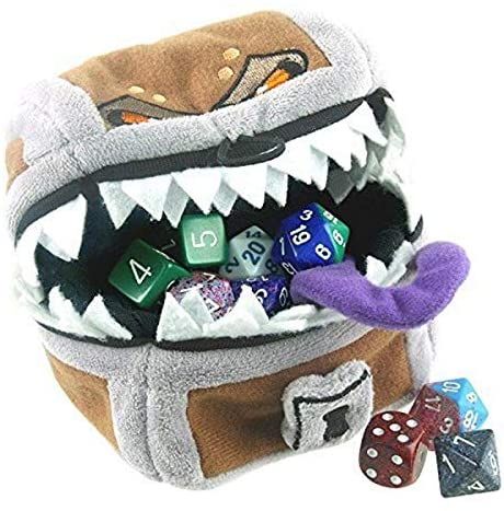 Dungeons And Dragons Gifts, The Mimic, Dragon Dies, Dungeons And Dragons Dice, Dragons Gift, Dice Bag, Rpg Games, Zippered Pouch, Dungeon Master