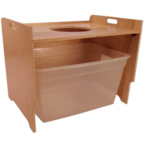 Top Entry Litter Box Cover (birch, unfinished) Paint or stain to match your decor and keep the dog out of the Kitty Rocca - would be pretty easy to DIY one of these. Cat Litter Box Diy, Top Entry Litter Box, Diy Litter Box, Cat Habitat, Hidden Litter Boxes, Cat Toilet Training, Litter Box Covers, Cat Biting, Litter Box Enclosure