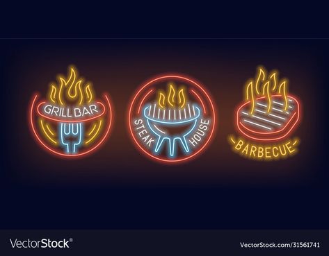 Bbq Business, Wings Bbq, Bbq Shop, Funny Bio, Grill Logo, Restaurant Plan, Grill Restaurant, Geometric Pattern Art, Steak House