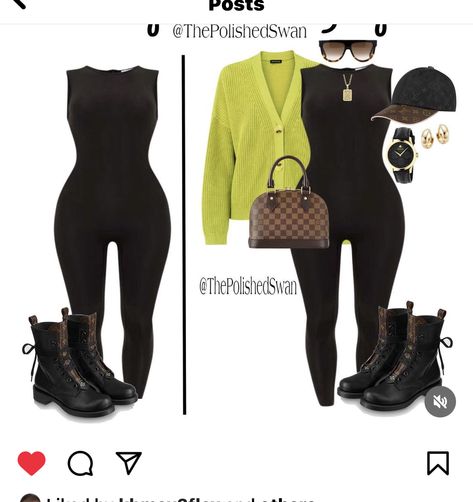 How To Style A Catsuit, Black Catsuit Outfit, Outfit With Heels, Catsuit Outfit, Black Catsuit, Casual Work Attire, Fall Lookbook, Baddie Tips, Future Outfit