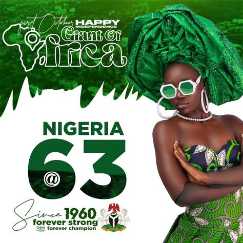 Nigeria 🇳🇬 independence Nigerian Independence Day Outfit, Nigerian Independence Day, Happy Independence Day Nigeria, Nigeria Independence Day, Nigerian Independence, Independence Day Outfit, Nigeria Independence, Party Flyers, Football Poster