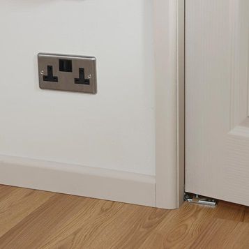 Install new skirting boards in an understated pencil design to conceal the gap between the wall and the floor. Mdf Skirting, Edge Profile, Pencil Design, Skirting Boards, Decorative Mouldings, Simplistic Design, The Gap, Joinery, The Floor