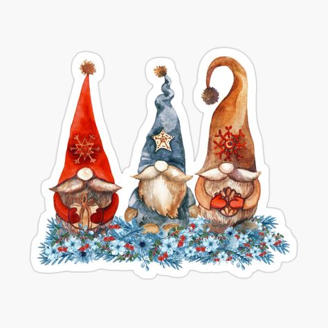 Gif Art, Decoupage Printables, Funny Gnomes, Nordic Gnomes, Gnome Gift, Christmas Gnomes, Primitive Christmas, Art Christmas, Christmas Watercolor