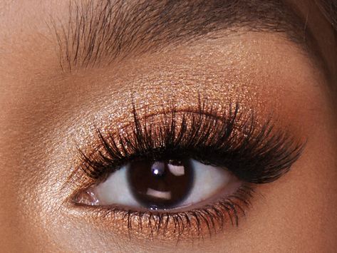 Simple Copper Eye Makeup, Copper Eyeshadow Looks, Night Makeup Looks, Simple Eyeshadow Looks, Gold Eyeshadow Looks, Copper Eye Makeup, Copper Eyeshadow, Cheer Makeup, Copper Eye