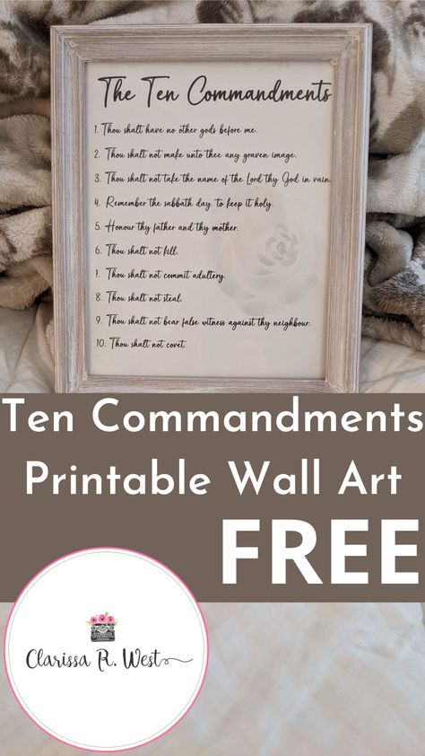 Ten Commandments Printable Free, 10 Commandments Of The Bible Printable, The Ten Commandments Printable, 10 Commandments Of The Bible, 10 Commandments Printable, Ten Commandments Printable, Printable Wall Art Free, The 10 Commandments, Free Poster Printables